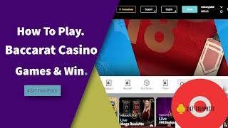 How to play baccarat online & win money | Baccarat Tips & Strategies