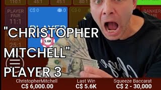 BACCARAT 821 “Christopher Mitchell” plays Baccologist’s Player 3 Baccarat Winning Strategy “live”