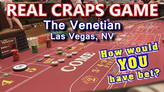 A TYPICAL CRAPS GAME – Live Craps Game #37 – The Venetian Casino, Las Vegas, NV – Inside the Casino