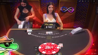 We Took $500 to the Infinite Blackjack Table! | Budget Blackjack Session #5