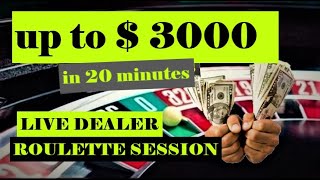 Online Roulette Session playing my Best Roulette Strategy Follow the Trend | Roulette strategy