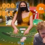 $100,000 DOUBLE DOWN! BLACKJACK SESSION WITH LIVE DEALER!