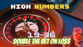 High Number Roulette Strategy to Win | Target $1000+