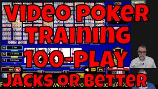 Video Poker Training – 100-Play Jacks or Better