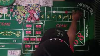How to play craps ITS OK TO BREAK EVEN sometimes!! Episode #5    (How to play craps and win)