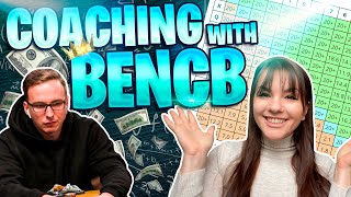 Coaching with Bencb! 🤯 MINDBLOWING POKER TIPS! 🤯 (Session review of the $55 Bounty Hunter)