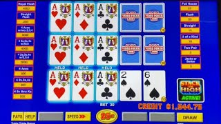 Handpay…. Unbelievable!!    Stack em high poker.