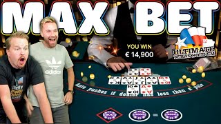 €2000 MAX BET Ultimate Texas Hold’Em!