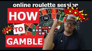 HOW to Gamble || Nice WIN Online Roulette SESSION 8 || Online Roulette Strategy to Win
