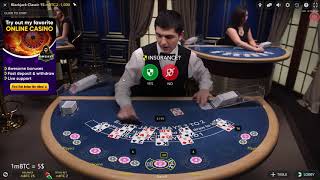 LIVE BLACKJACK – ALWAYS TAKING INSURANCE IN THE WRONG MOMENT