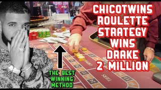 Drake Wins 2 Million On Roulette Using @ChicoTwins Roulette Strategy $2,000,000 LIVE ROULETTE