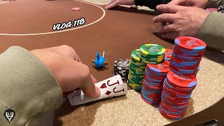 Getting Crushed in $2/$5!! The reality of Poker… | Poker Vlog #118