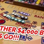 MONSTER BUY IN ROUND TWO!! $4,000 Baccarat at Strat Hotel