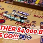 MONSTER BUY IN ROUND TWO!! $4,000 Baccarat at Strat Hotel