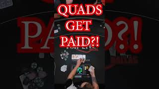 QUADS Get PAID?! $26,000 Poker Pot #Shorts