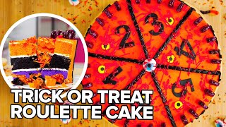 Horrific Graveyard Cake! Roulette CAKE GAME w/ Eh Bee Family | How To Cake It | Yolanda Gampp