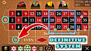 The definitive roulette system || roulette strategy || roulette win