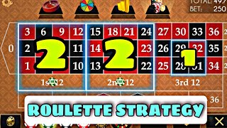 Roulette System 2+2+1 || Roulette strategy to win || Roulette casino