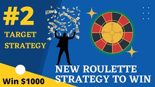 Target Strategy #2 | Following Color Red & Black Roulette Strategy | Target $1000