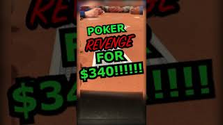 POKER REVENGE ALL-IN for $340!!! #Shorts