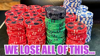 LOSING $2500 AND EVERY SINGLE POKER HAND… – Poker Vlog 112