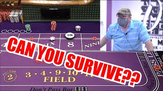 🔥CAN YOU SURVIVE?🔥 30 Roll Craps Challenge – WIN BIG or BUST #111