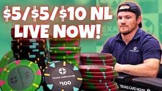 Lex O Poker plays ACTION $5/$5/$10 NL | TCH LIVE Dallas – 3/2/2022