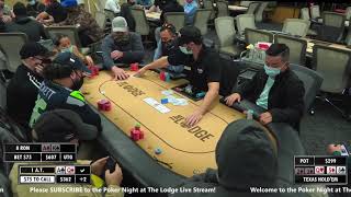 LIVE!! Poker Night at The Lodge!! – $1/3 No Limit Hold ‘Em – 1/27/2021