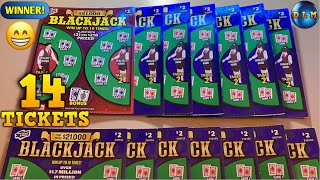 WE HAVE BLACKJACK! $21,000 PRIZE SCRATCH OFF TICKETS – LET’S PLAY😁