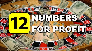12 NUMBERS FOR PROFIT | FLAT BET | WIN RATE – Roulette Strategy Review