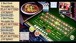 Roulette strategy with 1 bet unit “straight up” on 1 single number for 30 spins.