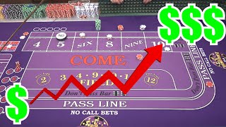 Winning with $20 on a Craps table “The Last Dance”