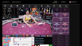 Win Big Cash Baccarat Strategy 10 using hit and run live casino Day 1