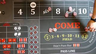 Dealing craps, some common mistakes dealers make with come bets.
