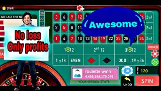 Never loss | roulette only winning strategy | roulette big win | 100% easy strategy | roulette game