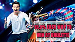 99.9% easy way to win at roulette || roulette system 2022 || roulette strategy