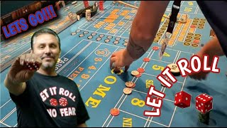 LIVE CRAPS GAME – HAVING SOME FUN!!! –  LET IT ROLL ON THE DICE!