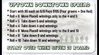 Uptown downtown spread Craps Nation Tutorials & Strategies