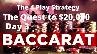 Baccarat: The 4 Play Strategy Simulation Test Series Day 3