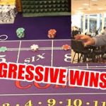 🔥AGGRESSIVE WINS!🔥 30 Roll Craps Challenge – WIN BIG or BUST #114