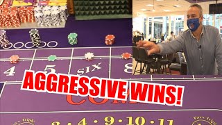 🔥AGGRESSIVE WINS!🔥 30 Roll Craps Challenge – WIN BIG or BUST #114