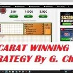 Baccarat Winning Strategy “PRACTICE PLAY ” by Gambling Chi 1/23/2022