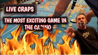 LIVE CRAPS – CRAPS IS THE MOST EXCITING GAME IN THE CASINO!!! – CHECK OUT THESE ROLLS!!!