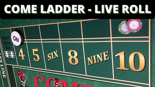 The Come Ladder Craps Strategy – Live Rollout – 32% profit