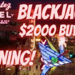 BLACKJACK at the EL CORTEZ! BIG WINNING SESSION!! LOTS OF $100 BETS