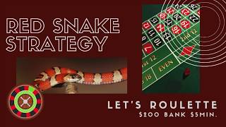 Roulette Strategy : The Red Snake Strategy