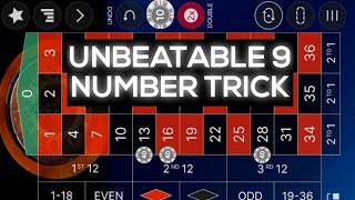 Win Daily with Unbeatable Roulette TRICK | 9 Numbers Bet Strategy