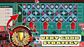 Very good strategy for roulette beginners || roulette strategy || roulette game