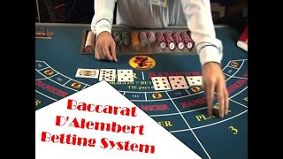 Baccarat D’alembert Betting Strategy. Low Risk!