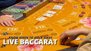 Live Baccarat | Mini Baccarat Session, Know When To Get Up